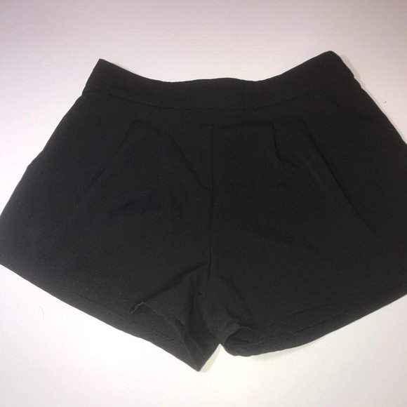 Black Small Shorts With Zipper-unbranded - Picture 1 of 12
